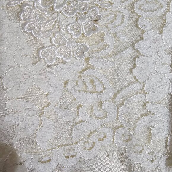 Cachet by Bari Protas Vintage Wedding Suit 9/10 Lace Jacket Skirt Ivory Classic - Picture 16 of 16